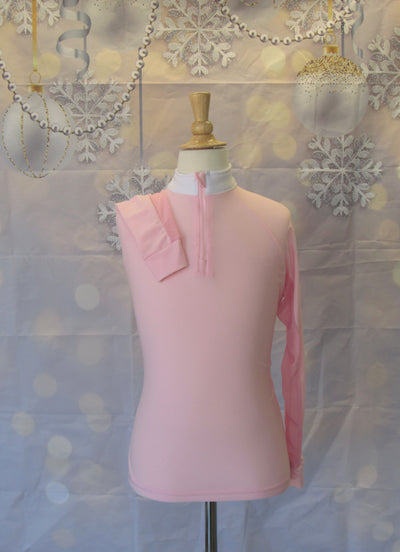 YOUTH L LIGHT PINK WITH WHITE COLLAR