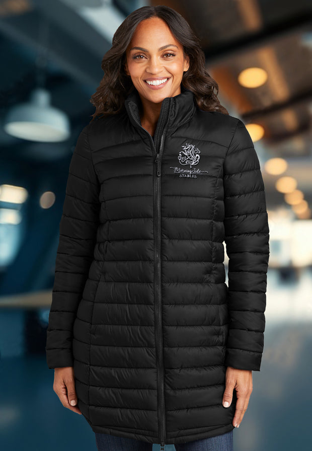 Port Authority® Ladies Horizon Puffy Long Jacket, 3 Color Options