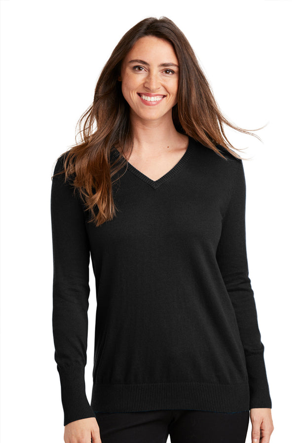NEW! Port Authority® Ladies V-Neck Sweater, 5 Color Options