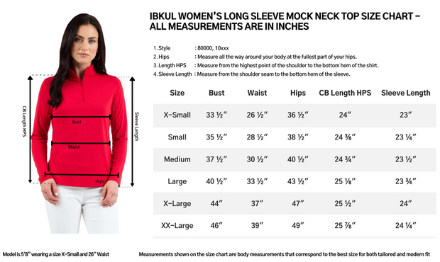 IBKÜL® Adjustable Length Ladies Solid Long Sleeve Sun Shirt - Basic Colors
