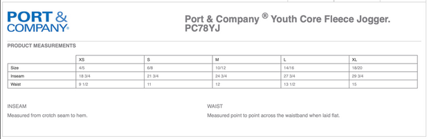 Port & Company ® Youth Core Fleece Jogger (Unisex)