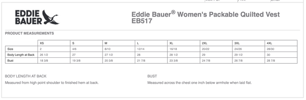 NEW! Eddie Bauer® Ladies Packable Quilted Vest