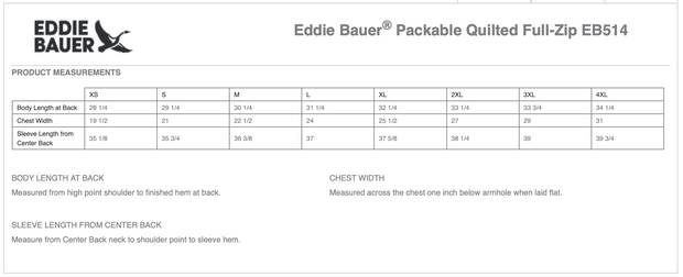 NEW! Eddie Bauer® Mens Packable Quilted Full-Zip