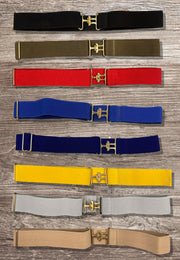 Its A Haggertys Custom ELASTIC-STRETCH RIDER BELT WITH SURCINGLE BUCKLE