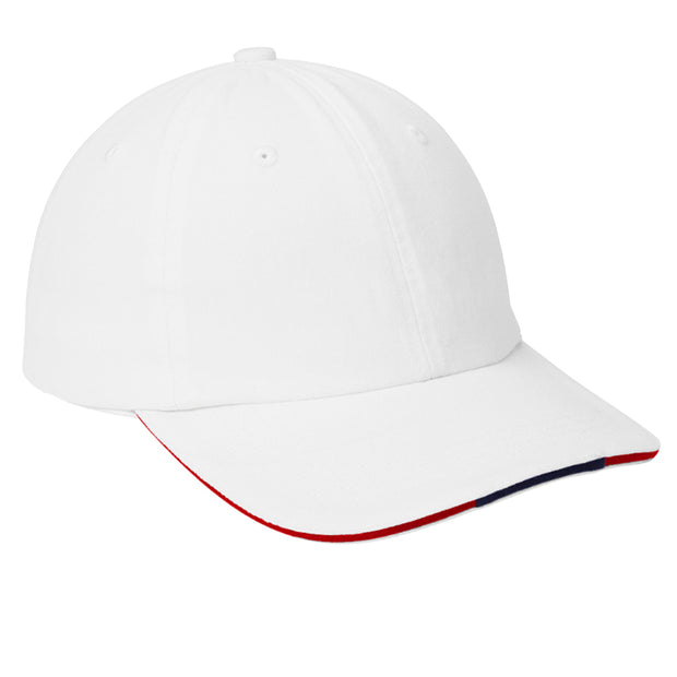 Port Authority® Sandwich Bill Cap with Striped Closure - 24