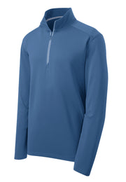 Sport-Tek® Sport-Wick® Mens Textured 1/4-Zip Pullover