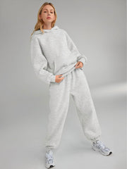 New! Womens 2-Piece Lounge Hoodie Oversized Sweatsuit Set, 12 Color Options