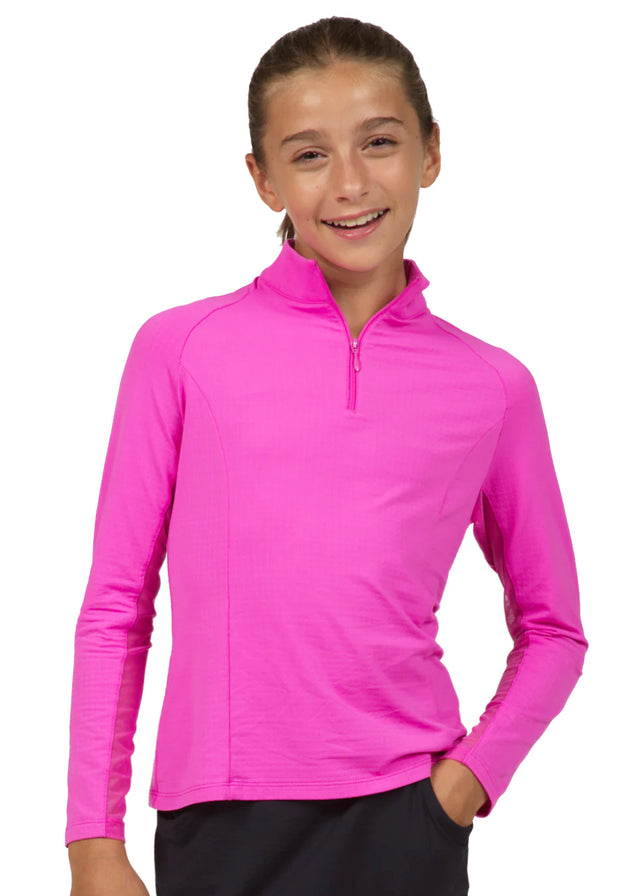 IBKÜL® Girls Solid Long Sleeve Sun Shirt - 5 Colors!