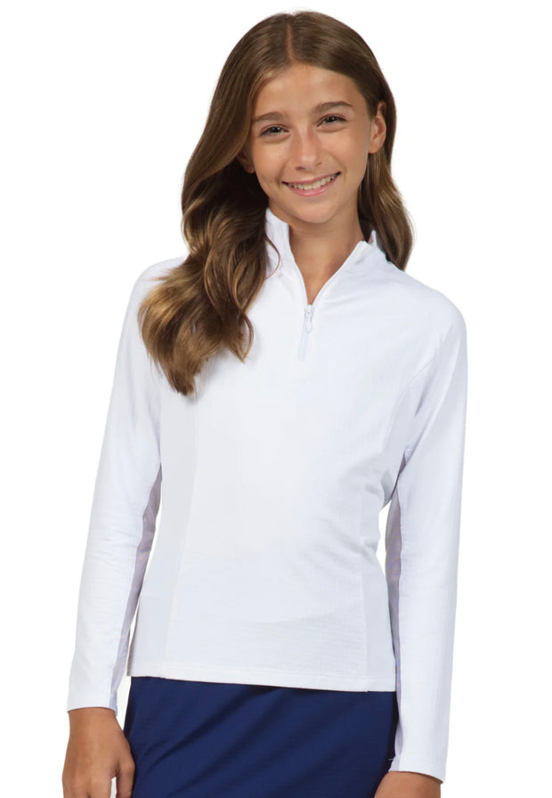 IBKÜL® Girls Solid Long Sleeve Sun Shirt - 6 Colors!