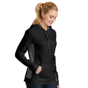 Sport-Tek® Ladies Sport-Wick® Fleece Colorblock Hooded Pullover