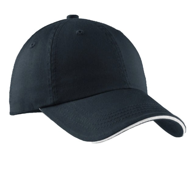 Port Authority® Sandwich Bill Cap with Striped Closure - Additional Colors