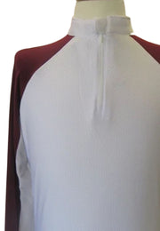 It's a Haggerty's Youth Show Shirt - White w/Maroon, L